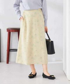 a.v.v / アー・ヴェ・ヴェ ロング・マキシ丈スカート | フラワープリントマーメイドスカート