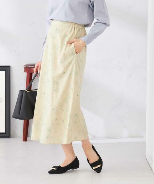 a.v.v / アー・ヴェ・ヴェ ロング・マキシ丈スカート | フラワープリントマーメイドスカート | 詳細17