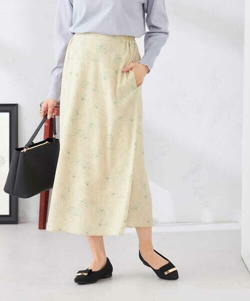 a.v.v / アー・ヴェ・ヴェ ロング・マキシ丈スカート | フラワープリントマーメイドスカート | 詳細18