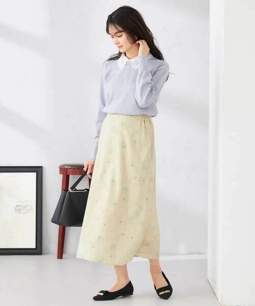 a.v.v / アー・ヴェ・ヴェ ロング・マキシ丈スカート | フラワープリントマーメイドスカート | 詳細21