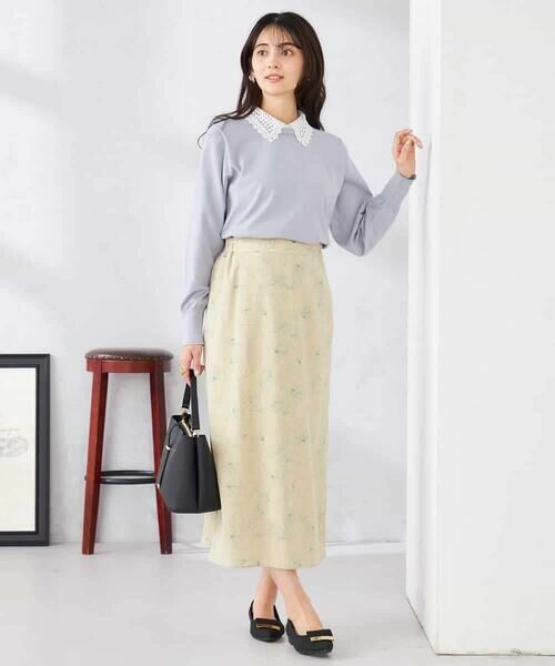 a.v.v / アー・ヴェ・ヴェ ロング・マキシ丈スカート | フラワープリントマーメイドスカート | 詳細23