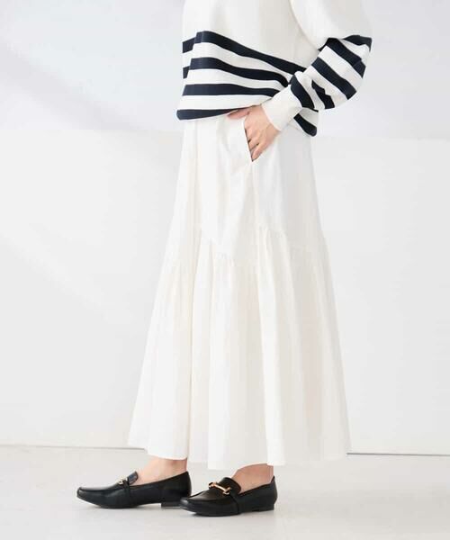 a.v.v / アー・ヴェ・ヴェ ロング・マキシ丈スカート | ナイロン切替スカート | 詳細1