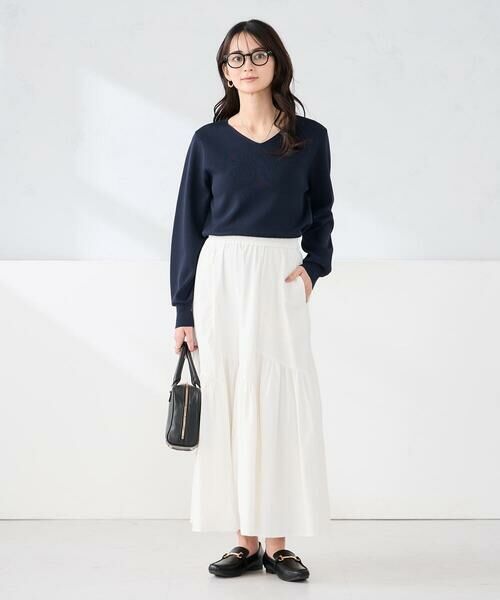 a.v.v / アー・ヴェ・ヴェ ロング・マキシ丈スカート | ナイロン切替スカート | 詳細8