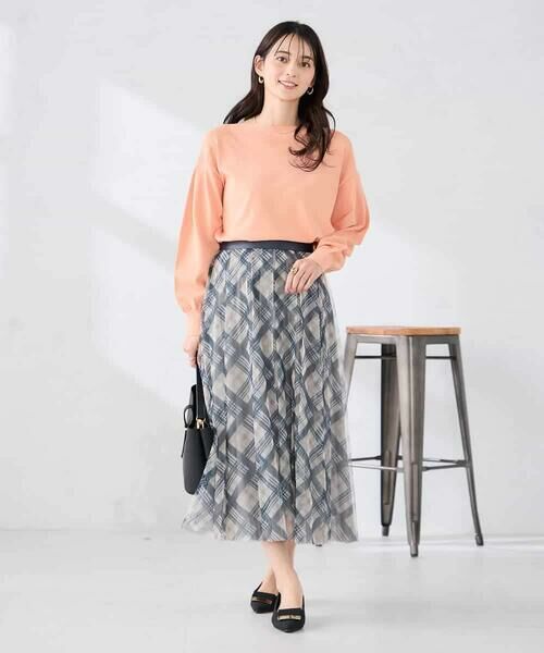 a.v.v / アー・ヴェ・ヴェ ロング・マキシ丈スカート | チェック柄チュールスカート | 詳細20