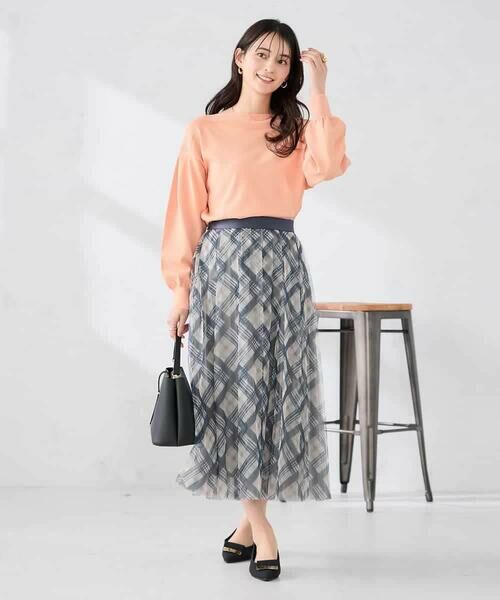 a.v.v / アー・ヴェ・ヴェ ロング・マキシ丈スカート | チェック柄チュールスカート | 詳細21