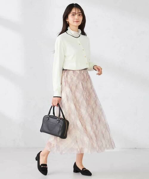 a.v.v / アー・ヴェ・ヴェ ロング・マキシ丈スカート | チェック柄チュールスカート | 詳細6