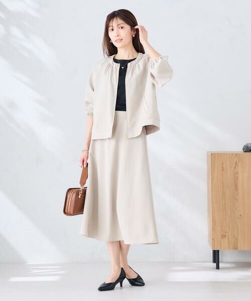 a.v.v / アー・ヴェ・ヴェ ロング・マキシ丈スカート | 【接触冷感/UVカット】リネンライクフレアスカート【セットアップ対応/アンチピリング】 | 詳細13