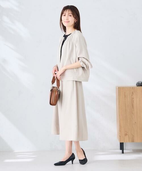 a.v.v / アー・ヴェ・ヴェ ロング・マキシ丈スカート | 【接触冷感/UVカット】リネンライクフレアスカート【セットアップ対応/アンチピリング】 | 詳細15