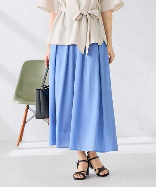 a.v.v / アー・ヴェ・ヴェ ロング・マキシ丈スカート | シアーフレアスカート | 詳細1