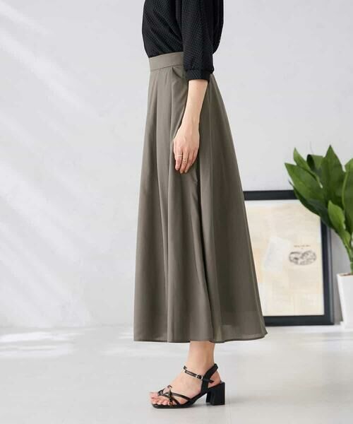 a.v.v / アー・ヴェ・ヴェ ロング・マキシ丈スカート | シアーフレアスカート | 詳細15