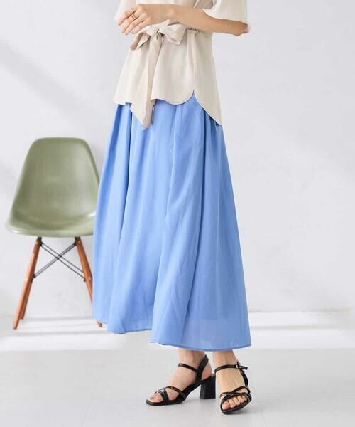a.v.v / アー・ヴェ・ヴェ ロング・マキシ丈スカート | シアーフレアスカート | 詳細2