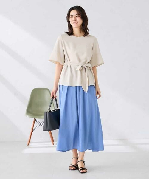 a.v.v / アー・ヴェ・ヴェ ロング・マキシ丈スカート | シアーフレアスカート | 詳細4