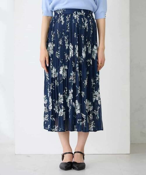 a.v.v / アー・ヴェ・ヴェ ロング・マキシ丈スカート | 【洗える】フラワープリントランダムプリーツスカート | 詳細14