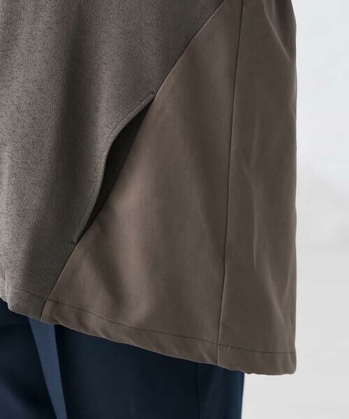 a.v.v / アー・ヴェ・ヴェ ノーカラージャケット | 異素材切り替えノーカラーブルゾン | 詳細22