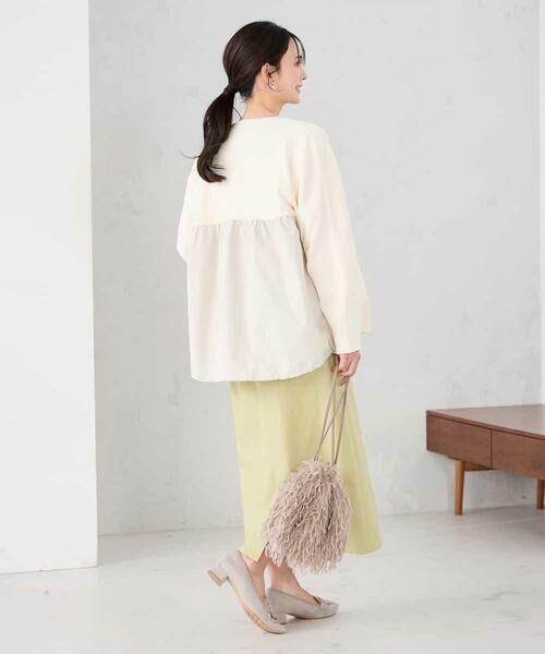 a.v.v / アー・ヴェ・ヴェ ノーカラージャケット | 異素材切り替えノーカラーブルゾン | 詳細7