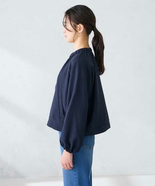 a.v.v / アー・ヴェ・ヴェ ノーカラージャケット | 【接触冷感/UVカット】リネンライクノーカラージップブルゾン【セットアップ対応/アンチピリング】 | 詳細20