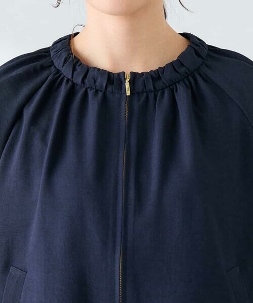a.v.v / アー・ヴェ・ヴェ ノーカラージャケット | 【接触冷感/UVカット】リネンライクノーカラージップブルゾン【セットアップ対応/アンチピリング】 | 詳細22