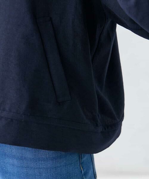 a.v.v / アー・ヴェ・ヴェ ノーカラージャケット | 【接触冷感/UVカット】リネンライクノーカラージップブルゾン【セットアップ対応/アンチピリング】 | 詳細25