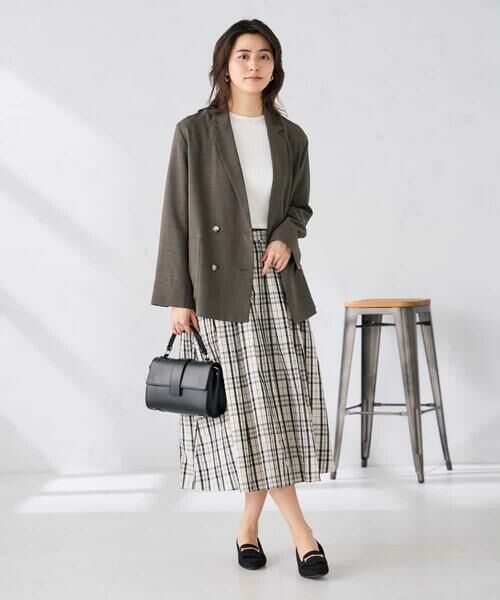 a.v.v / アー・ヴェ・ヴェ セットアップ | 【接触冷感/UVカット】リネンライクダブルブレストジャケット【セットアップ対応/アンチピリング】 | 詳細16