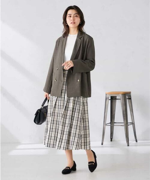 a.v.v / アー・ヴェ・ヴェ セットアップ | 【接触冷感/UVカット】リネンライクダブルブレストジャケット【セットアップ対応/アンチピリング】 | 詳細17