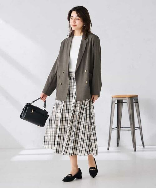 a.v.v / アー・ヴェ・ヴェ セットアップ | 【接触冷感/UVカット】リネンライクダブルブレストジャケット【セットアップ対応/アンチピリング】 | 詳細18