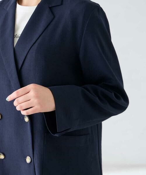 a.v.v / アー・ヴェ・ヴェ セットアップ | 【接触冷感/UVカット】リネンライクダブルブレストジャケット【セットアップ対応/アンチピリング】 | 詳細24