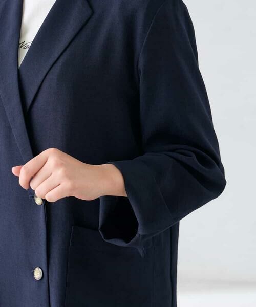 a.v.v / アー・ヴェ・ヴェ セットアップ | 【接触冷感/UVカット】リネンライクダブルブレストジャケット【セットアップ対応/アンチピリング】 | 詳細25