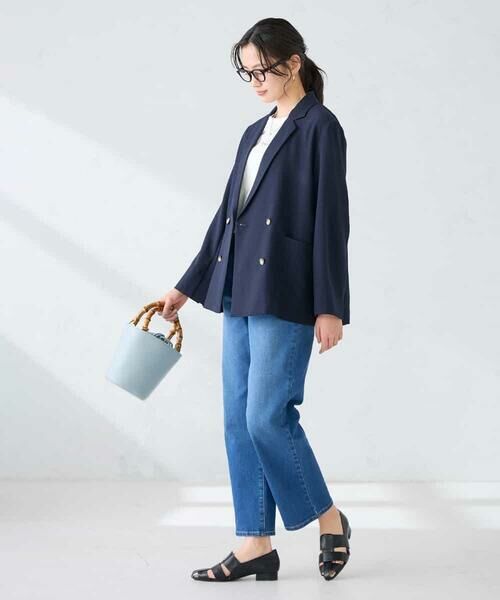 a.v.v / アー・ヴェ・ヴェ セットアップ | 【接触冷感/UVカット】リネンライクダブルブレストジャケット【セットアップ対応/アンチピリング】 | 詳細6