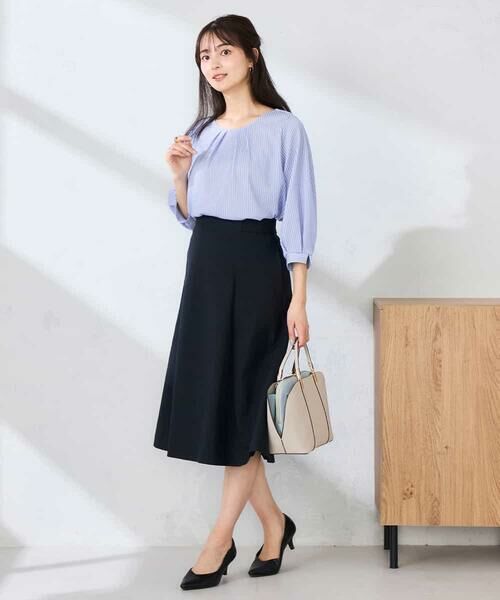 a.v.v / アー・ヴェ・ヴェ カットソー | タックスリーブストライプカットソー | 詳細11