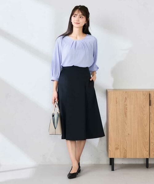 a.v.v / アー・ヴェ・ヴェ カットソー | タックスリーブストライプカットソー | 詳細13