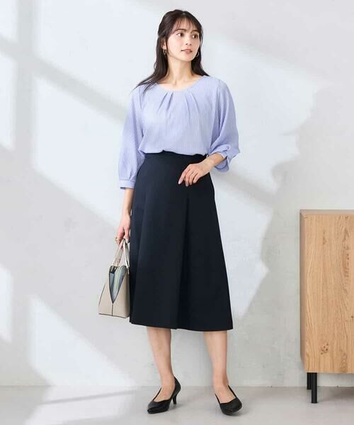 a.v.v / アー・ヴェ・ヴェ カットソー | タックスリーブストライプカットソー | 詳細14