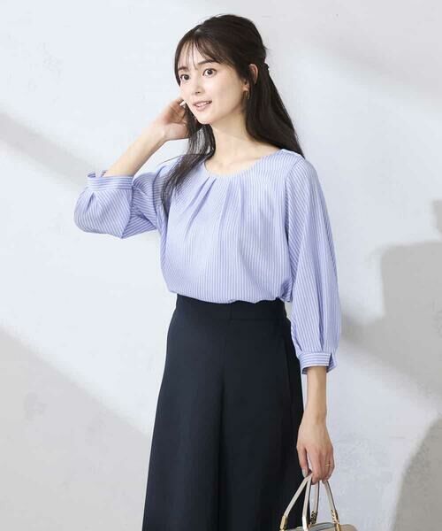 a.v.v / アー・ヴェ・ヴェ カットソー | タックスリーブストライプカットソー | 詳細9