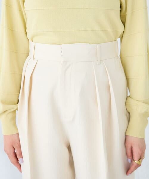 a.v.v / アー・ヴェ・ヴェ その他パンツ | 【雑誌InRed(宝島社)4月号掲載/洗える】タックテーパードパンツ | 詳細9