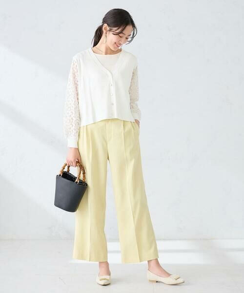 a.v.v / アー・ヴェ・ヴェ その他パンツ | 【洗える】タックワイドパンツ | 詳細2