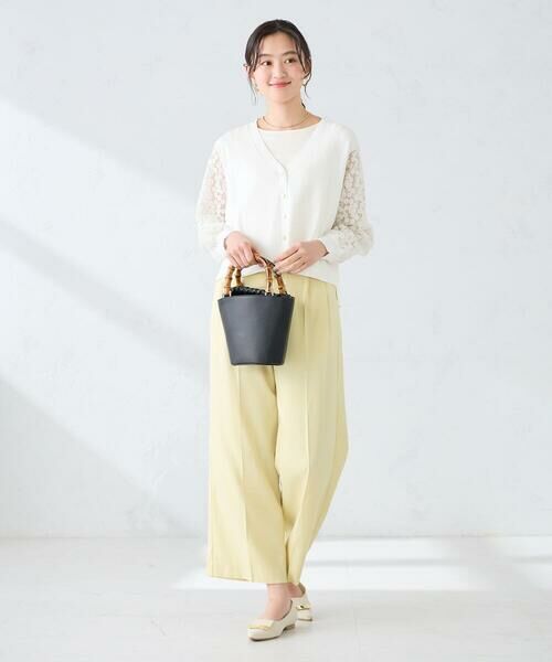 a.v.v / アー・ヴェ・ヴェ その他パンツ | 【洗える】タックワイドパンツ | 詳細3