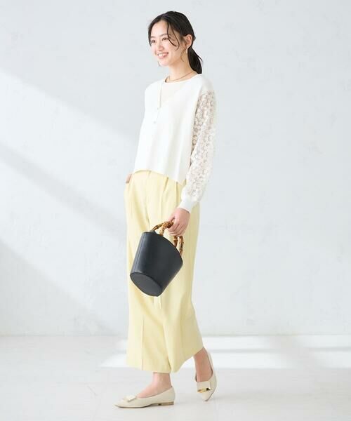 a.v.v / アー・ヴェ・ヴェ その他パンツ | 【洗える】タックワイドパンツ | 詳細5