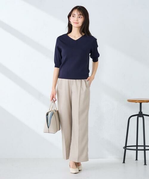 a.v.v / アー・ヴェ・ヴェ その他パンツ | 【洗える】タックワイドパンツ | 詳細8