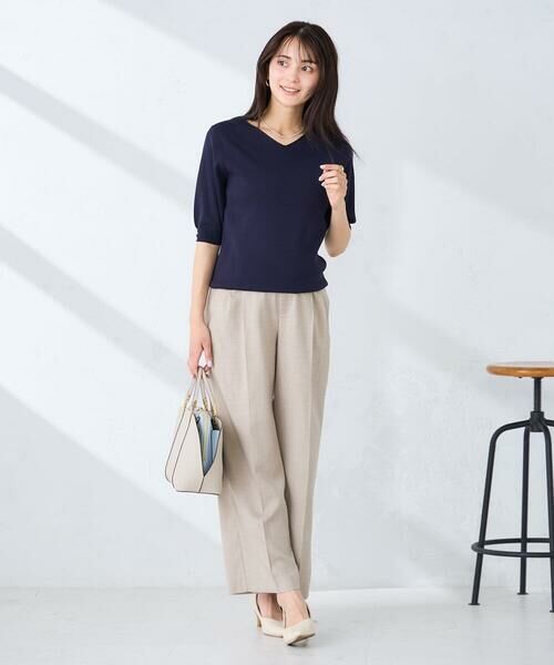 a.v.v / アー・ヴェ・ヴェ その他パンツ | 【洗える】タックワイドパンツ | 詳細9