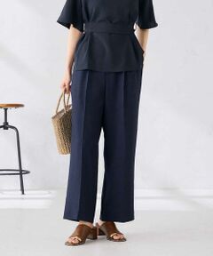 a.v.v / アー・ヴェ・ヴェ その他パンツ | 【接触冷感/UVカット】リネンライク2タックワイドパンツ【セットアップ対応/アンチピリング】