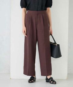 a.v.v / アー・ヴェ・ヴェ その他パンツ | 【接触冷感/UVカット】リネンライク2タックワイドパンツ【セットアップ対応/アンチピリング】