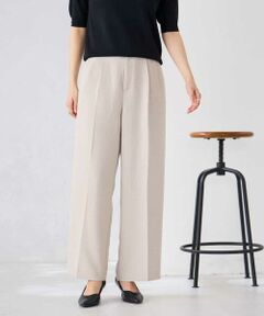 a.v.v / アー・ヴェ・ヴェ その他パンツ | 【接触冷感/UVカット】リネンライク2タックワイドパンツ【セットアップ対応/アンチピリング】