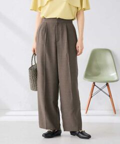 a.v.v / アー・ヴェ・ヴェ その他パンツ | 【接触冷感/UVカット】リネンライク2タックワイドパンツ【セットアップ対応/アンチピリング】
