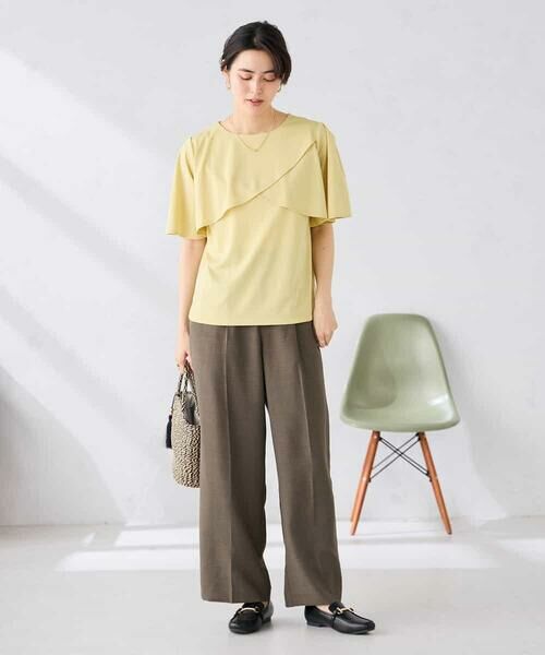 a.v.v / アー・ヴェ・ヴェ その他パンツ | 【接触冷感/UVカット】リネンライク2タックワイドパンツ【セットアップ対応/アンチピリング】 | 詳細20