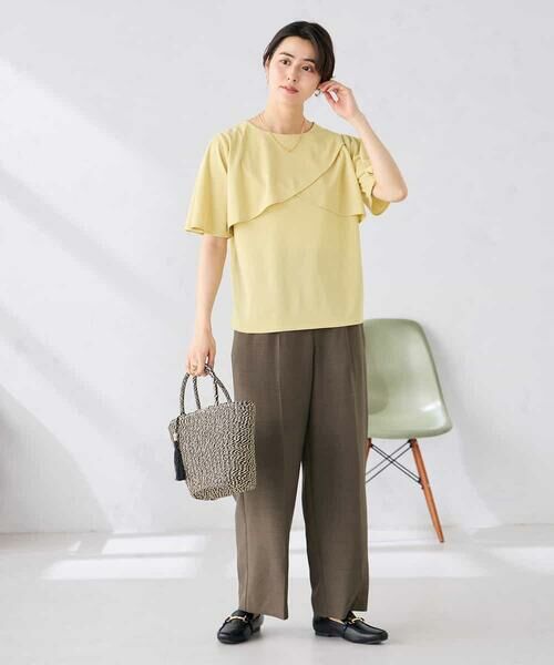 a.v.v / アー・ヴェ・ヴェ その他パンツ | 【接触冷感/UVカット】リネンライク2タックワイドパンツ【セットアップ対応/アンチピリング】 | 詳細21