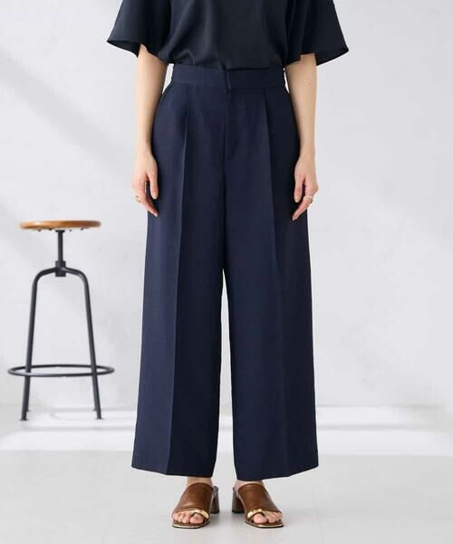 a.v.v / アー・ヴェ・ヴェ その他パンツ | 【接触冷感/UVカット】リネンライク2タックワイドパンツ【セットアップ対応/アンチピリング】 | 詳細27