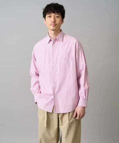 a.v.v / アー・ヴェ・ヴェ シャツ・ブラウス | 【洗濯機で洗える/毛玉になりにくい】ワイドストレッチストライプシャツ