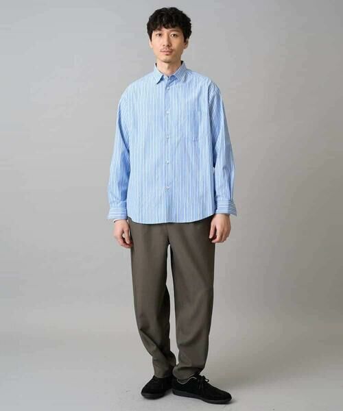 a.v.v / アー・ヴェ・ヴェ シャツ・ブラウス | 【洗濯機で洗える/毛玉になりにくい】ワイドストレッチストライプシャツ | 詳細12