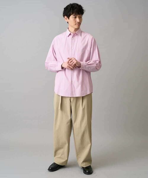 a.v.v / アー・ヴェ・ヴェ シャツ・ブラウス | 【洗濯機で洗える/毛玉になりにくい】ワイドストレッチストライプシャツ | 詳細2