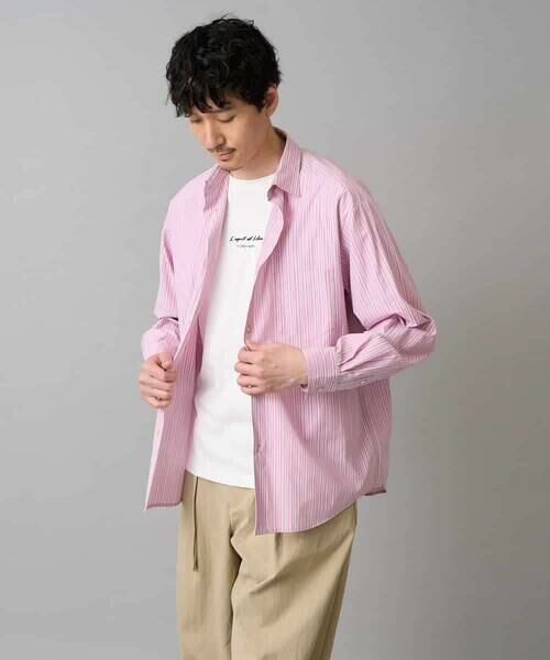 a.v.v / アー・ヴェ・ヴェ シャツ・ブラウス | 【洗濯機で洗える/毛玉になりにくい】ワイドストレッチストライプシャツ | 詳細21