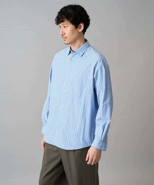 a.v.v / アー・ヴェ・ヴェ シャツ・ブラウス | 【洗濯機で洗える/毛玉になりにくい】ワイドストレッチストライプシャツ | 詳細24